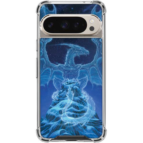 Ed Beard Jr. Winter Spirit Dragon by Ed Beard Jr Pixel 9/9 Pro Clear Case